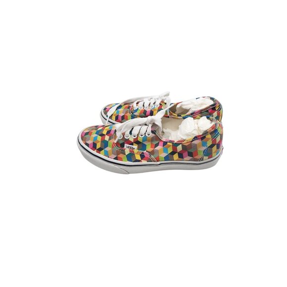 Vans Authentic(3d Check) Multi/True white Checkered Skate Shoes Men 6.5 / womens - Picture 3 of 6